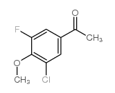 3-氯-5-氟-4-甲氧基苯乙酮结构式