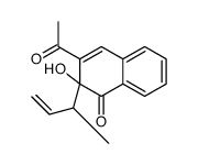 3-acetyl-2-but-3-en-2-yl-2-hydroxynaphthalen-1-one结构式