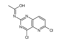 N-(4,6-二氯-吡啶并[3,2-d]嘧啶-2-基)-乙酰胺结构式