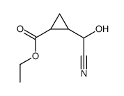 ethyl 2-[cyano(hydroxy)methyl]cyclopropane-1-carboxylate Structure