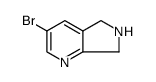 3-溴-6,7-二氢-5H-吡咯并[3,4-B]吡啶结构式