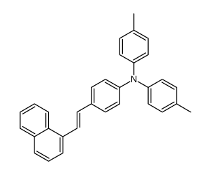 4-methyl-N-(4-methylphenyl)-N-[4-(2-naphthalen-1-ylethenyl)phenyl]aniline结构式