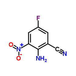 2-Amino-5-fluoro-3-nitrobenzonitrile Structure