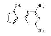 4-methyl-6-(1-methylpyrrol-2-yl)pyrimidin-2-amine Structure