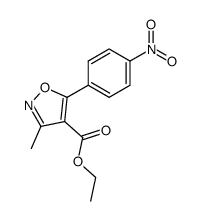 4-ISOXAZOLECARBOXYLIC ACID, 3-METHYL-5-(4-NITROPHENYL)-, ETHYL ESTER结构式