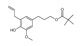 2-methoxy-4-(3-pivaloyloxypropyl)-6-(2-propenyl)phenol Structure