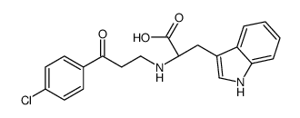 (2S)-2-[[3-(4-chlorophenyl)-3-oxopropyl]amino]-3-(1H-indol-3-yl)propanoic acid Structure