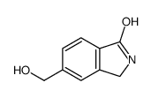 5-(羟甲基)异吲哚啉-1-酮结构式