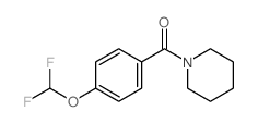 Methanone, [4-(difluoromethoxy)phenyl]-1-piperidinyl- Structure