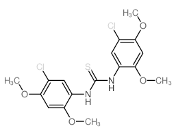 1,3-bis(5-chloro-2,4-dimethoxy-phenyl)thiourea Structure