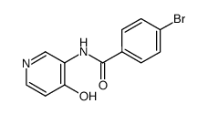 4-bromo-N-(4-hydroxypyridin-3-yl)benzamide结构式