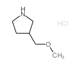 3-甲氧基甲基-吡咯烷结构式