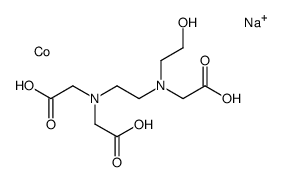 sodium [N-[2-[bis(carboxymethyl)amino]ethyl]-N-(2-hydroxyethyl)glycinato(3-)]cobaltate(1-)结构式