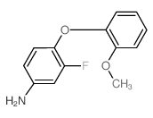 3-Fluoro-4-(2-methoxyphenoxy)phenylamine Structure