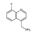 4-Quinolinemethanamine, 8-fluoro Structure