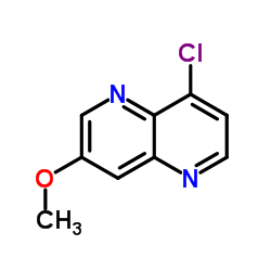 8-氯-3-甲氧基-1,5-萘啶结构式