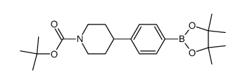 4-(1-Boc-4-哌啶基)苯硼酸频哪醇酯结构式