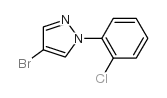4-BROMO-1-(2-CHLOROPHENYL)-1H-PYRAZOLE Structure