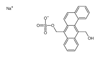sodium,[12-(hydroxymethyl)benzo[a]anthracen-7-yl]methyl sulfate Structure