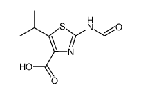 2-formylamino-5-isopropyl-1,3-thiazole-4-carboxylic acid Structure