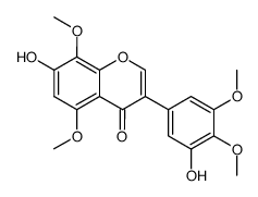 7-hydroxy-3-(3-hydroxy-4,5-dimethoxy-phenyl)-5,8-dimethoxy-chromen-4-one Structure