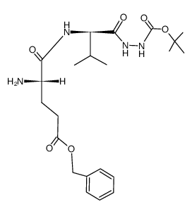 H-Glu(OBzl)-D-Val-N2H2Boc Structure