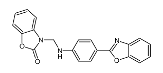 3-[[4-(1,3-benzoxazol-2-yl)anilino]methyl]-1,3-benzoxazol-2-one Structure