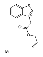 prop-2-enyl 2-(1,3-benzothiazol-3-ium-3-yl)acetate,bromide Structure