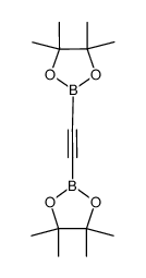 1,2-双(4,4,5,5-四甲基-1,3,2-二氧环戊硼烷-2-基)乙炔结构式