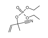 2-(Diethylphosphonooxy)-2-methyl-3-butenenitrile结构式
