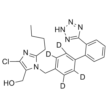 氯沙坦D4结构式