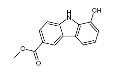 methyl 8-hydroxy-9H-carbazole-3-carboxylate结构式