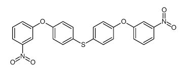 1-nitro-3-[4-[4-(3-nitrophenoxy)phenyl]sulfanylphenoxy]benzene结构式