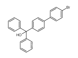 4-bromo-4'-[hydroxyl(diphenyl)methyl]biphenyl结构式