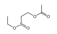 2-ethoxysulfinylethyl acetate Structure