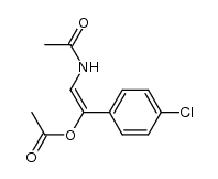 1-(N-Acetylamino-)-2-acetoxy-2-(4-chlorphenyl-)-ethen Structure