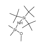 (Methoxydimethylsilyl)(tri-tert-butylsilyl)amin结构式