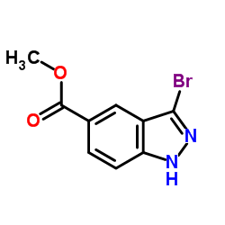 Methyl 3-bromo-1H-indazole-5-carboxylate Structure
