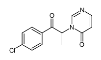 3-[3-(4-chlorophenyl)-3-oxoprop-1-en-2-yl]pyrimidin-4-one结构式