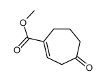 methyl 4-oxocycloheptene-1-carboxylate结构式