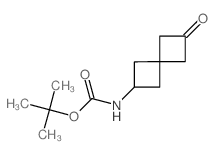 (6-羰基螺[3.3]庚-2-基)氨基甲酸叔-丁基酯结构式