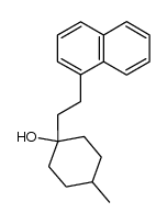 4-Methyl-1-[2-(1'-naphthyl)-aethyl]-cyclohexanol结构式