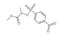 methyl 2-(((p-nitrophenyl)sulfonyl)oxy)propionate结构式
