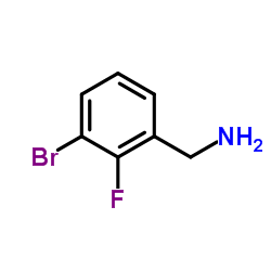 1-(3-Bromo-2-fluorophenyl)methanamine Structure