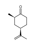 (+)-(2R,4R)-2-methyl-4-isopropenylcyclohexanone结构式