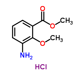Methyl 3-amino-2-methoxybenzoate hydrochloride (1:1) Structure