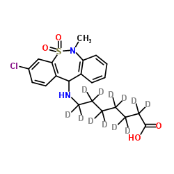 Tianeptine-d12 Structure
