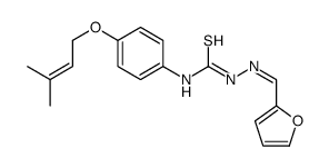 1-[(E)-furan-2-ylmethylideneamino]-3-[4-(3-methylbut-2-enoxy)phenyl]thiourea结构式