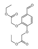 ethyl 2-[2-(2-ethoxy-2-oxoethoxy)-4-formylphenoxy]acetate Structure
