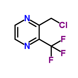 2-(Chloromethyl)-3-(trifluoromethyl)pyrazine结构式